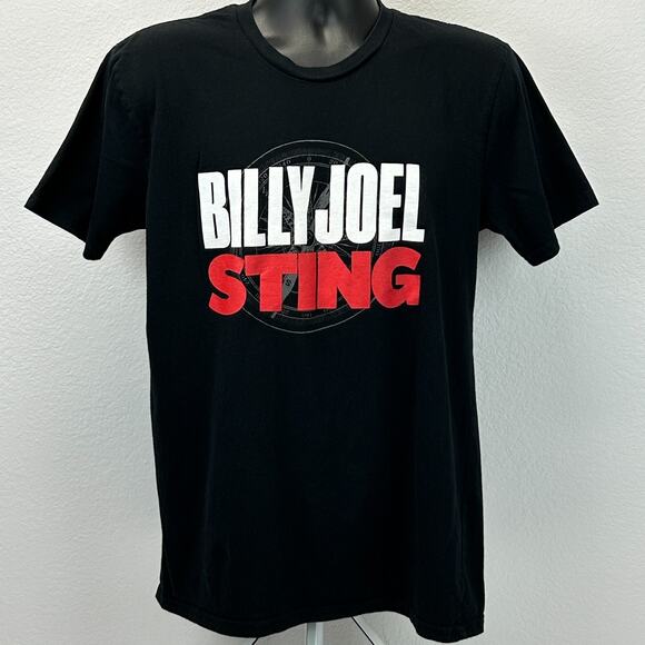 Sting and Billy Joel San Diego Concert T Shirt Mens M Medium Black 2024 Tour USA - Picture 2 of 7